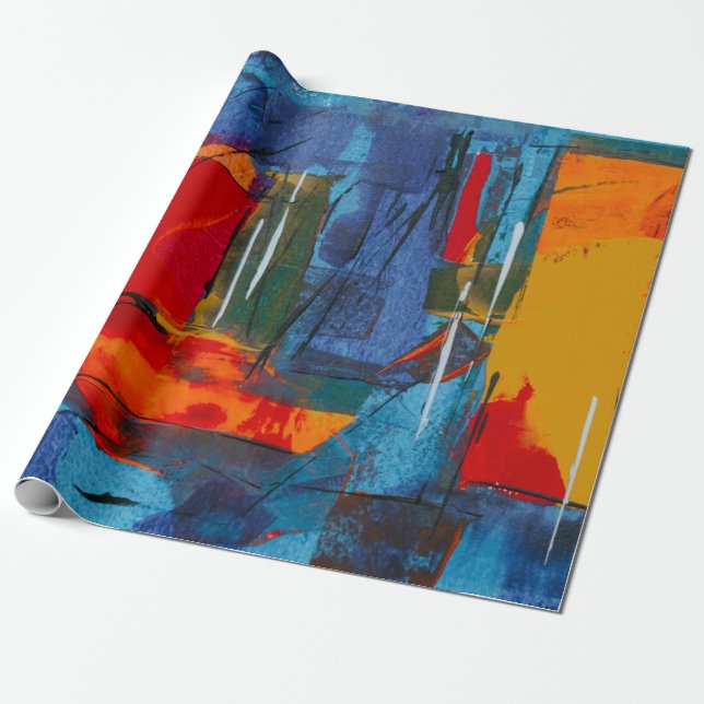Papel De Presente Abstract painting (Desenrolado)