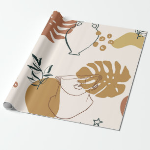 Papel De Presente Abstract seamless pattern of Greek sculpture head