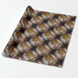 Papel De Presente Abstrato Amadurece Arte Contemporânea Em Ochre E N
