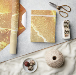 Papel De Presente Abstrato Amarelo Dourado bege