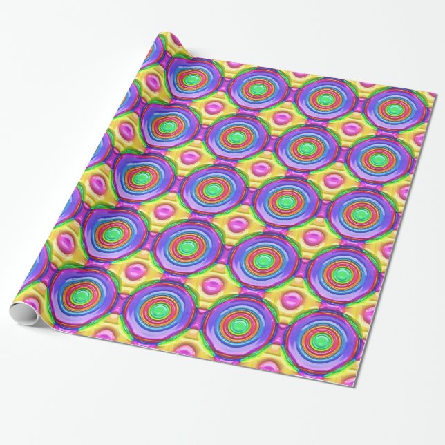 Papel De Presente Abstrato art 119 Wrapping Paper (Desenrolado)