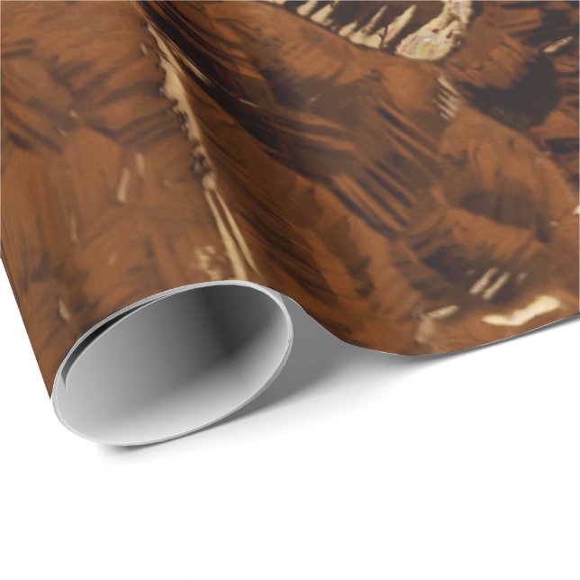 Papel De Presente Abstrato Art 77 Wrapping Paper (Ponta do rolo)