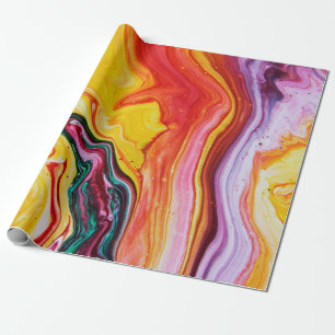 Papel De Presente Abstrato belo oceano de aquarela