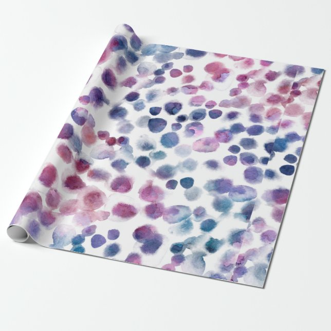 Papel De Presente Abstrato bolinhas padrão sem costura em pastel (Desenrolado)