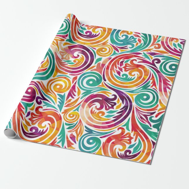 Papel De Presente Abstrato cor de fundo. ilustração carnaval (Desenrolado)