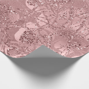 Papel De Presente Abstrato Corpo Natureza Células Douradas Blush Ros