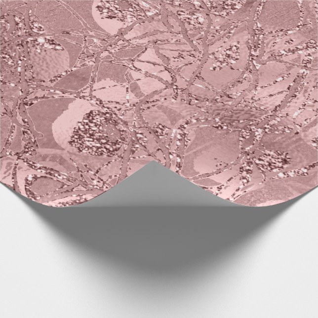 Papel De Presente Abstrato Corpo Natureza Células Douradas Blush Ros (Ponta)