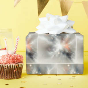 Papel De Presente Abstrato Cosmic Burst