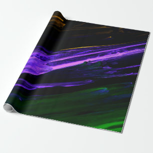 Papel De Presente Abstrato criativo, verde e roxo, azul-neon