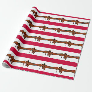 Papel De Presente Abstrato Dachshund Gift Wrap