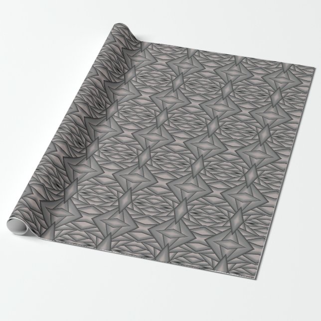 Papel De Presente Abstrato de Arte Congelada no Tempo (Desenrolado)