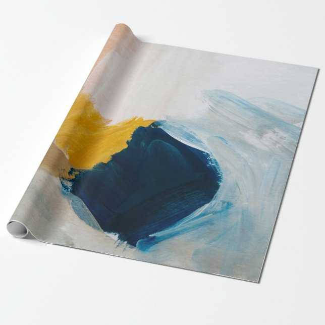 Papel De Presente Abstrato de arte moderna. CINZAS e  (Desenrolado)