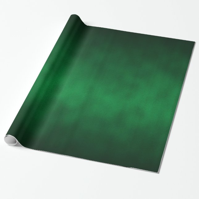 Papel De Presente Abstrato de Arte Verde em Ombre (Desenrolado)