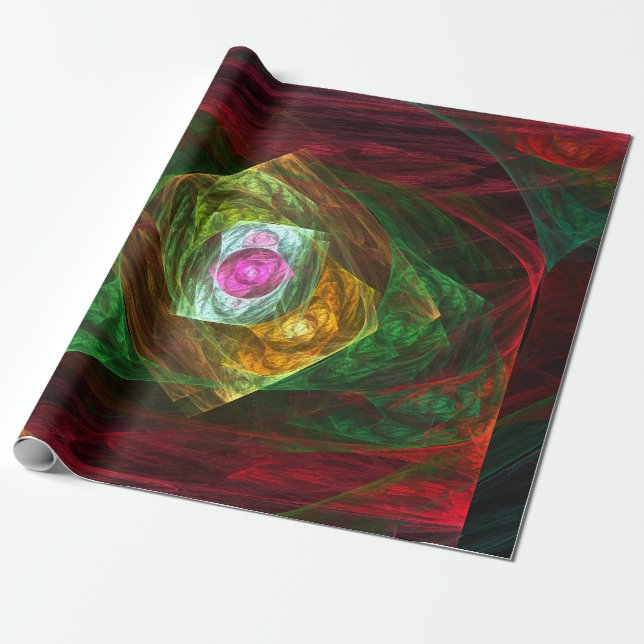 Papel De Presente Abstrato de Conexões Dinâmicas (Desenrolado)