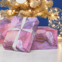 Abstrato de Cores d'Água Rosa e Puro