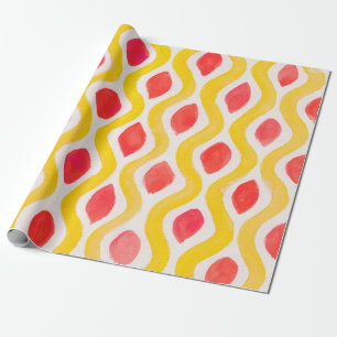 Papel De Presente Abstrato de espiral teal. Círculo de Camisa Típi