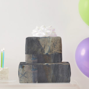 Papel De Presente Abstrato de Grungy Slate Design