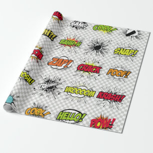 Papel De Presente abstrato de objetos de arte pop num suporte especi