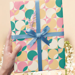 Papel De Presente Abstrato de Refletor de Pastel Moderno