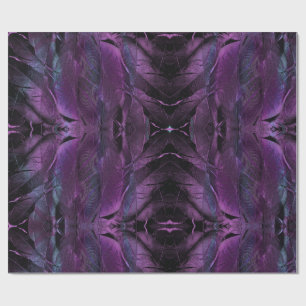 Papel De Presente Abstrato de textura violeta azul-púrpura de pena p