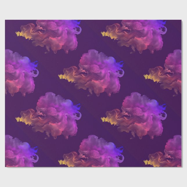 Papel De Presente abstrato de veludo artístico bonito (Aberto)