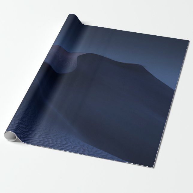 PAPEL DE PRESENTE ABSTRATO DESERTO À NOITE (Desenrolado)