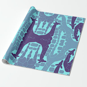 Papel De Presente Abstrato Girafa Pattern