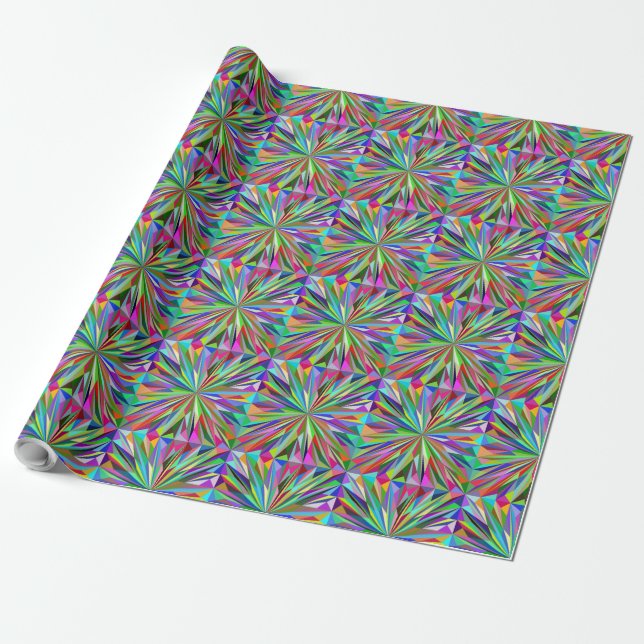 Papel De Presente Abstrato Mandala (Desenrolado)