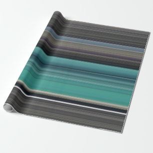 Papel De Presente Abstrato nº 1: Teal e cinza
