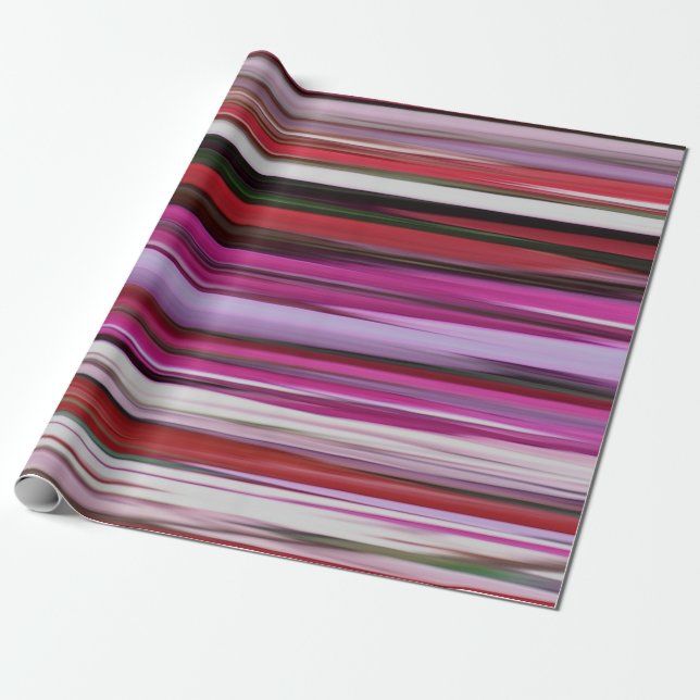 Papel De Presente Abstrato nº 2: Desfocamento vermelho (Desenrolado)