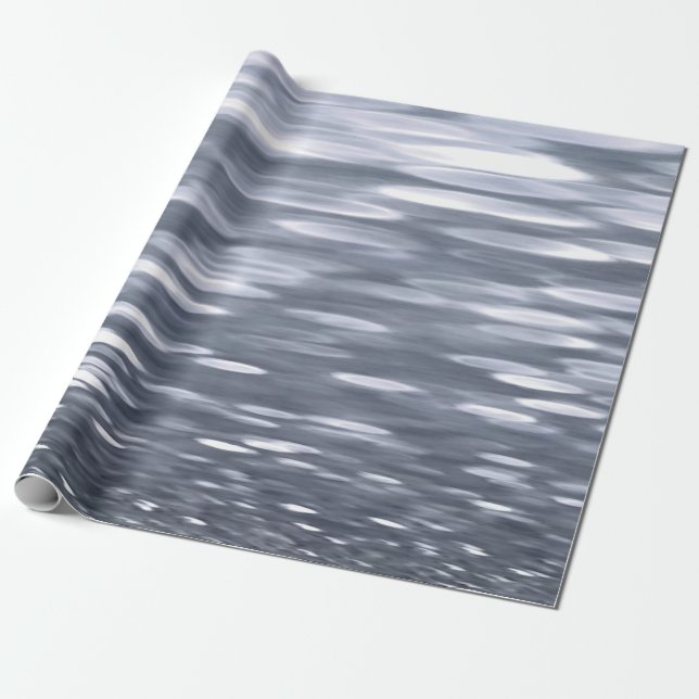 Papel De Presente Abstrato nº 3: Shimmer de Gunmetal (Desenrolado)