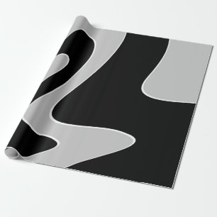 Papel De Presente Abstrato padrão - cinza