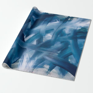 Papel De Presente Abstrato, paisagem de pintura moderna. Arte da noi