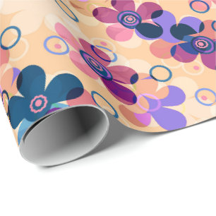 Papel De Presente Abstrato para crianças flores bonitinhas de desenh
