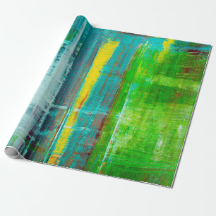 Papel De Presente Abstrato pintada canvas. Tintas de óleo em uma pal
