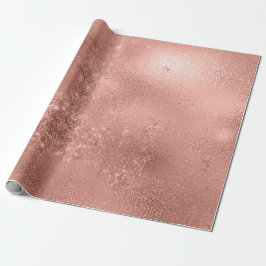Papel De Presente Abstrato Pó Brilhante rosa Dourado Blush Sparkly
