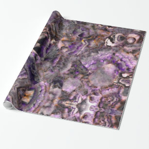 Papel De Presente Abstrato púrpura Ametist Quartz, granito roxo
