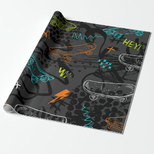 Papel De Presente Abstrato sem descontinuidades. Modo de estilo urba