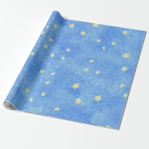 Papel De Presente Abstrato Starry Blue Sky Wrappaper