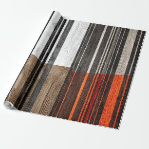 Papel De Presente Abstrato stripes Pastel Madeira