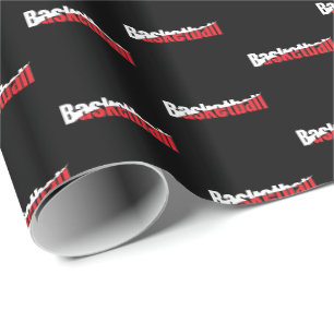 Papel De Presente Abstrato Swish - Jogador de Basquete - Arte do Wor