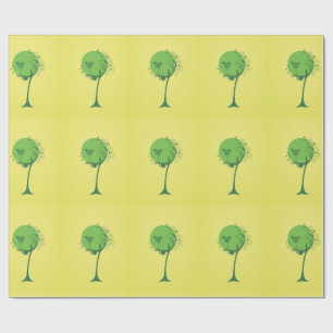 Papel De Presente Abstrato Tree Wraping Paper