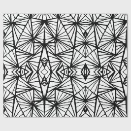 Papel De Presente Abstrato Triangles Lino Impressão