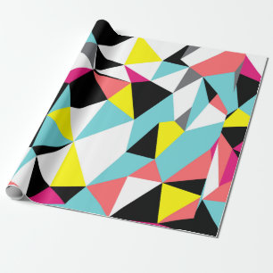Papel De Presente Abstrato triângulos geométricos de fundo