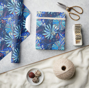 Papel De Presente Abstrato tropical.