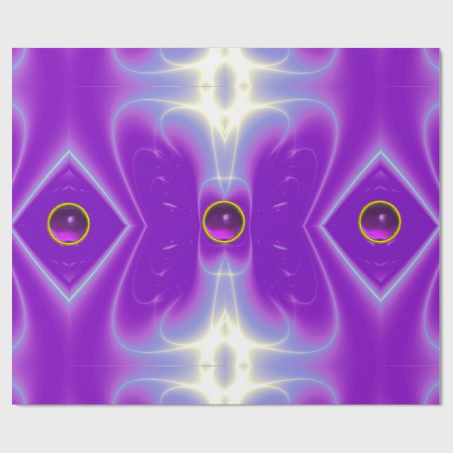 PAPEL DE PRESENTE ABSTRATO ULTRA VIOLET PURPLE WAVES, CHANCES (Aberto)