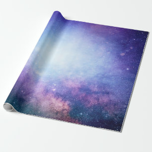 Papel De Presente Abstrato universo estrelas de fumo
