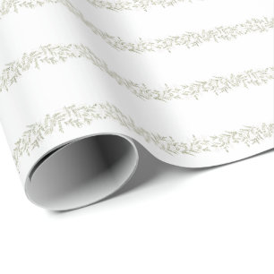 Papel De Presente abundância de natal folhagem botânica elegante