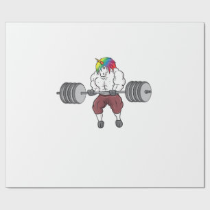Papel De Presente Academia de musculação Unicórnio Fitness Ginásio B