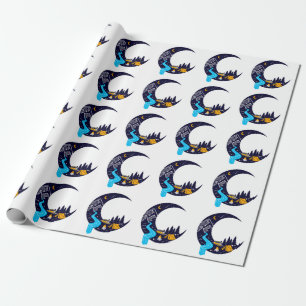 Papel De Presente Acampamento Crescent Moon Adventure
